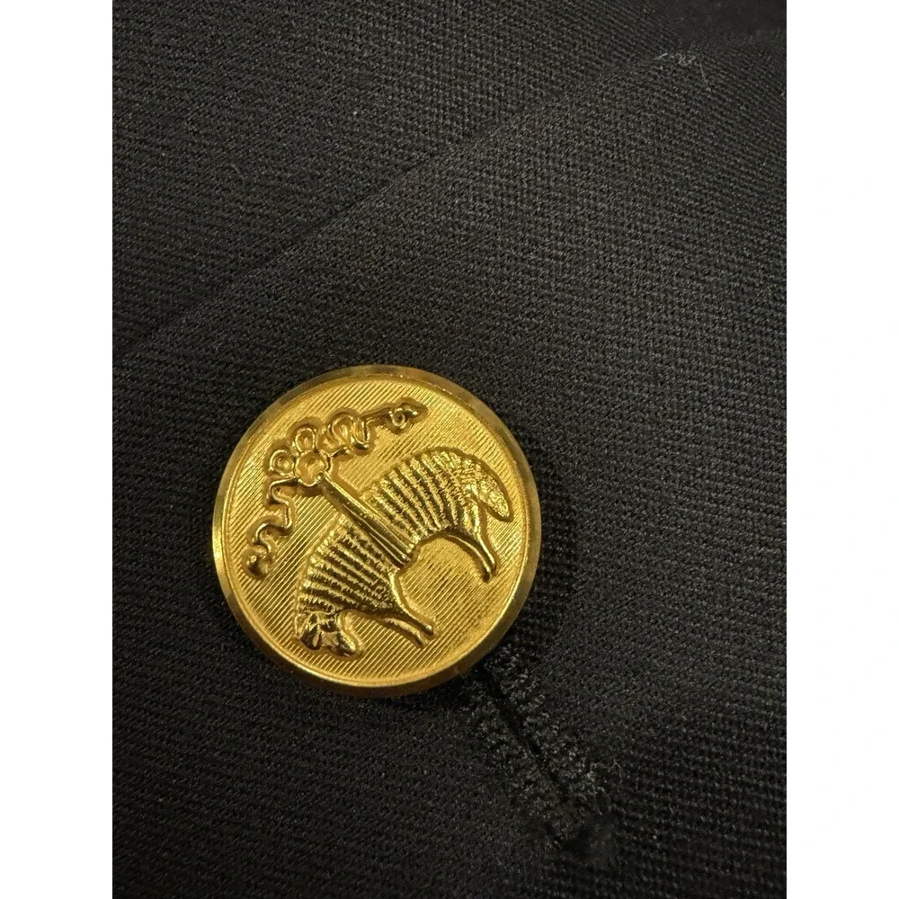 Brooks Brothers 346 Madison Fit Blazer Mens 40R Black Button Gold Wedding